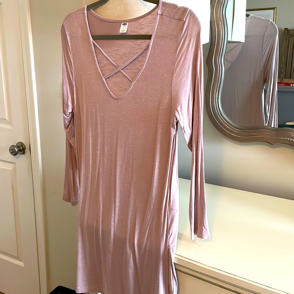 Old navy tunic top, blush, size M